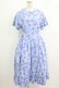 画像1: Jane Marple / Picnic cloth joyfulドレス M ブルー H-25-10-22-1017-JM-OP-KB-ZH (1)