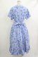 画像3: Jane Marple / Picnic cloth joyfulドレス M ブルー H-25-10-22-1017-JM-OP-KB-ZH (3)