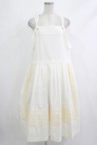 Jane Marple / Winter lace tablier skirt M アイボリー H-25-10-22-1018-JM-SK-KB-ZT213