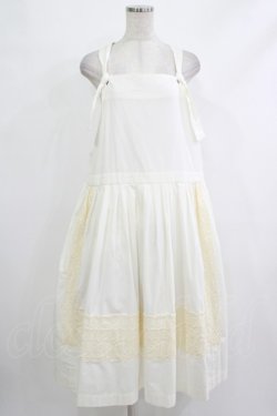 画像1: Jane Marple / Winter lace tablier skirt M アイボリー H-25-10-22-1018-JM-SK-KB-ZH