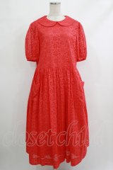 Jane Marple / アイレットレースdayドレス M mandarin H-25-10-22-1019-JM-OP-KB-ZT325