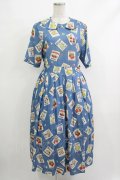 Jane Marple / My favorite labelsコレットドレス M ブルー H-25-10-22-1021-JM-OP-KB-ZH