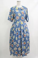 Jane Marple / My favorite labelsコレットドレス M ブルー H-25-10-22-1021-JM-OP-KB-ZT325