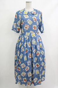 Jane Marple / My favorite labelsコレットドレス M ブルー H-25-10-22-1021-JM-OP-KB-ZT325