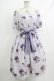 画像1: Melody BasKet / Violet laceスクエアカラーワンピース M バイオレット H-25-10-22-1023-LO-OP-KB-ZH (1)
