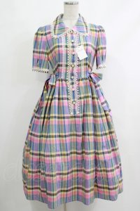 MILK / Moon light dress  ラベンダーローズチェック H-25-10-22-1024-ML-OP-KB-ZH