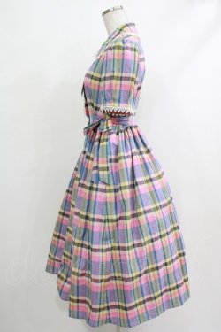 画像2: MILK / Moon light dress  ラベンダーローズチェック H-25-10-22-1024-ML-OP-KB-ZH