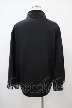画像2: NieR Clothing / ベルトハイネックZIPトップス  黒×和柄九尾 H-25-10-22-057-PU-TO-KB-ZH