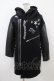 画像1: HELL CAT PUNKS / ボアフードライダースコート  ブラック H-25-10-22-060-PU-CO-KB-ZH (1)