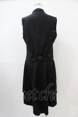 画像2: BPN FOR MEN / フィッシュテールロングベスト  黒 H-25-10-22-007-GO-TO-KB-ZH