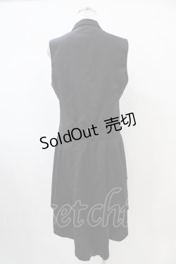 画像2: BPN FOR MEN / フィッシュテールロングベスト  黒 H-25-10-22-007-GO-TO-KB-ZH