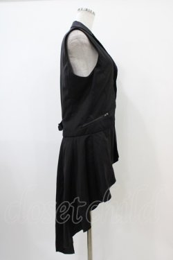 画像3: BPN FOR MEN / フィッシュテールロングベスト  黒 H-25-10-22-007-GO-TO-KB-ZH