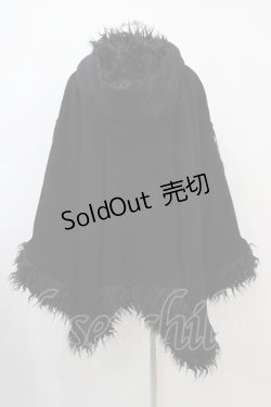 画像2: Qutie Frash / ポンチョコート  黒×赤 H-25-10-22-008-QU-JA-KB-ZH
