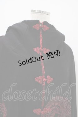 画像4: Qutie Frash / ポンチョコート  黒×赤 H-25-10-22-008-QU-JA-KB-ZH