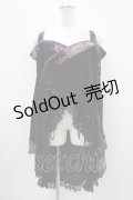 Qutie Frash / オフショルカーディガン  黒×紫 H-25-10-22-010-QU-TO-KB-ZH