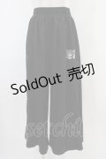 NieR Clothing / 2WAY SIDE ZIP WIDE PANTS  黒 H-25-10-22-002-PU-PA-KB-ZH