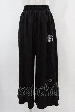 画像1: NieR Clothing / 2WAY SIDE ZIP WIDE PANTS  黒 H-25-10-22-002-PU-PA-KB-ZH