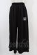 画像1: NieR Clothing / 2WAY SIDE ZIP WIDE PANTS  黒 H-25-10-22-002-PU-PA-KB-ZH (1)