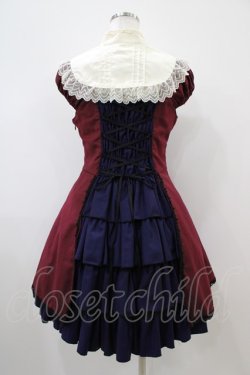 画像2: ATELIER PIERROT / Clownドレス  ボルドー×ネイビー H-25-10-22-015-EL-OP-KB-ZH