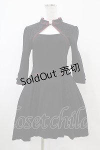 abilletage / チャイナワンピース  ブラック×レッド H-25-10-22-016-GO-OP-KB-ZH