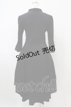 画像2: abilletage / チャイナワンピース  ブラック×レッド H-25-10-22-016-GO-OP-KB-ZH