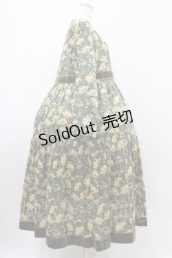 画像3: Jane Marple Dans Le Salon / CLEMENTINA DAISYペザントドレス  モスグリーン H-25-10-22-018-JM-OP-KB-ZH