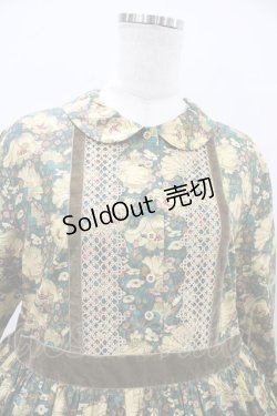 画像4: Jane Marple Dans Le Salon / CLEMENTINA DAISYペザントドレス  モスグリーン H-25-10-22-018-JM-OP-KB-ZH