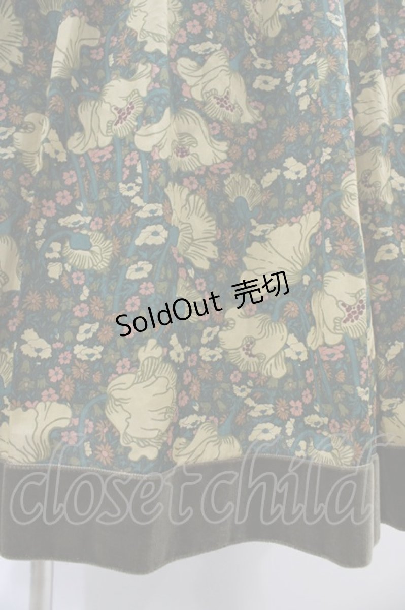 画像5: Jane Marple Dans Le Salon / CLEMENTINA DAISYペザントドレス  モスグリーン H-25-10-22-018-JM-OP-KB-ZH (5)