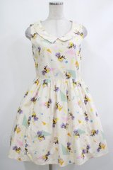 mmts / クリィミーマミタス総柄ワンピース【魔法の天使クリィミーマミ×mmts】  アイボリー H-25-10-23-1001-PU-OP-KB-ZH