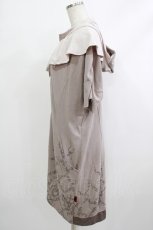 画像2: 【SALE】Ozz conte / 裾プリントZIPパーカー  グレージュ H-25-10-23-1031-OO-TO-KB-ZT248 (2)