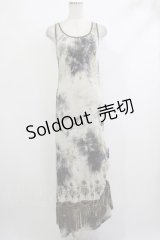 Ozz Croce / フリンジロングノースリーブワンピース  カーキ H-25-10-23-1032-OO-OP-KB-ZH