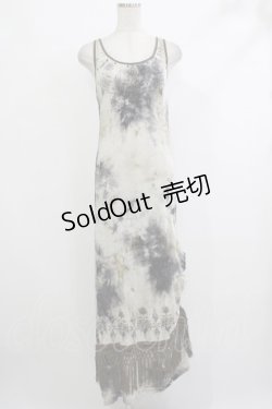 画像1: Ozz Croce / フリンジロングノースリーブワンピース  カーキ H-25-10-23-1032-OO-OP-KB-ZH