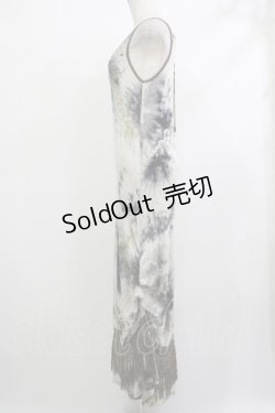 画像2: Ozz Croce / フリンジロングノースリーブワンピース  カーキ H-25-10-23-1032-OO-OP-KB-ZH