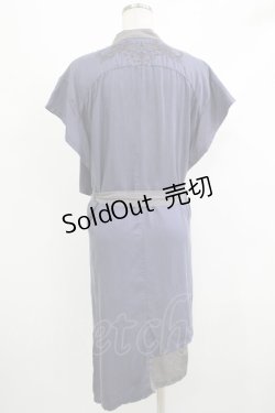 画像3: 【SALE】Ozz conte / ロングジレ  ブルーグレー H-25-10-23-1034-OO-TO-KB-ZT258