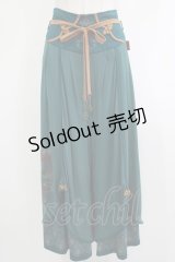 Ozz oneste / 和チャイナワイドパンツ  グリーン H-25-10-23-1035-OO-PA-KB-ZH