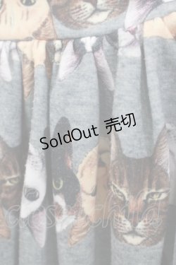 画像5: mmts / 猫ボーダーサス付きスカート  グレー H-25-10-23-1003-PU-SK-KB-ZH