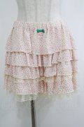 Emily Temple cute / フラワーフリルキュロットパンツ  ピンク H-25-10-23-1037-ET-PA-KB-ZH