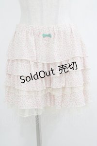 Emily Temple cute / フラワーフリルキュロットパンツ  ピンク H-25-10-23-1037-ET-PA-KB-ZH