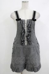 Emily Temple cute / フリルウールサロペットパンツ  グレー H-25-10-23-1042-ET-PA-KB-ZH