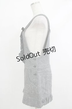 画像2: Emily Temple cute / フリルウールサロペットパンツ  グレー H-25-10-23-1042-ET-PA-KB-ZH