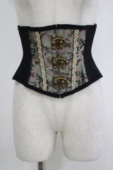 abilletage / 迷彩柄切替ミニコルセット　 3 黒 H-25-10-23-1044-GO-ZA-KB-ZH