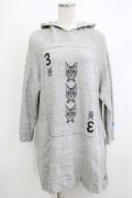 mmts / 3rdトランプスウェットワンピース  グレー H-25-10-23-1046-PU-OP-KB-ZH