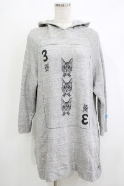 画像1: mmts / 3rdトランプスウェットワンピース  グレー H-25-10-23-1046-PU-OP-KB-ZH
