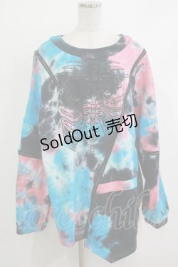 画像1: Ozz conte / Fossil kingsプルオーバー  ミックスブルー H-25-10-23-1047-OO-TO-KB-ZH