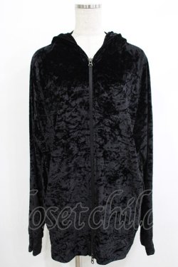 画像1: Deorart / 猫耳フード付きベロアZIPパーカー M 黒 H-25-10-23-1050-PU-TO-KB-ZH