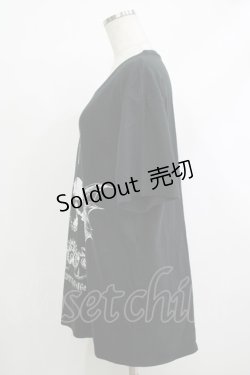 画像2: SEX POT ReVeNGe / プリント半袖カットソー  黒 H-25-10-23-1051-SP-TO-KB-ZH