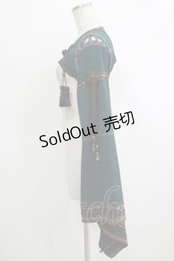 画像2: Ozz oneste / 着物ボレロ  グリーン H-25-10-23-1052-OO-TO-KB-ZH