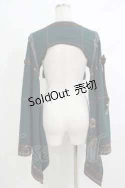 画像3: Ozz oneste / 着物ボレロ  グリーン H-25-10-23-1052-OO-TO-KB-ZH