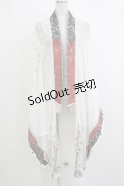 画像1: Ozz oneste / 着物羽織  白 H-25-10-23-1053-OO-TO-KB-ZH