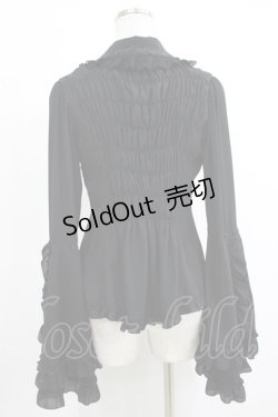 画像3: ATELIER PIERROT / ルイーズジャボタイブラウス  ブラック H-25-10-23-1054-EL-BL-KB-ZH